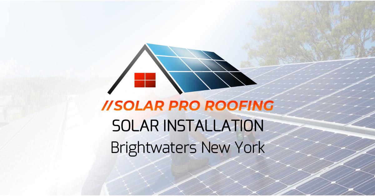 Brightwaters Solar Installation