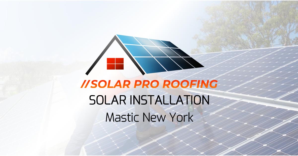 Mastic Solar Installation